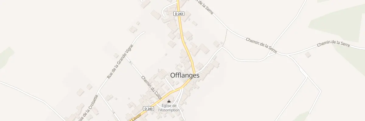 Plan du 7 Rue de la Bougarde à Offlanges