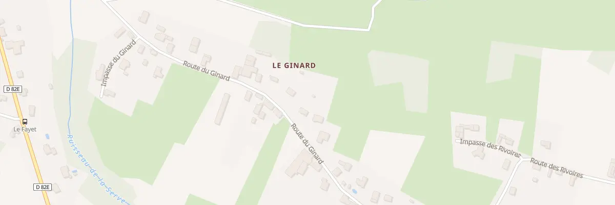Plan du 617 Rte du Ginard à Corbelin