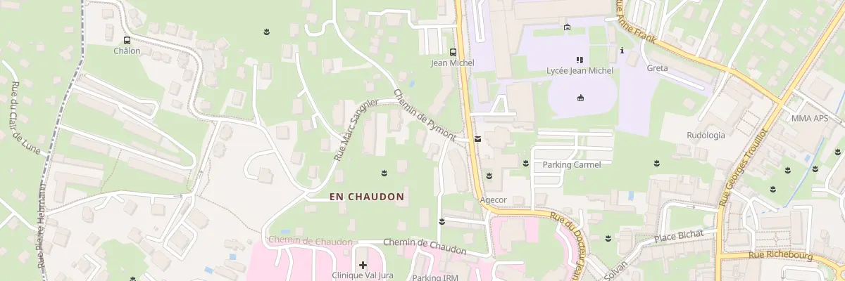 Plan du 45 Che de Pymont à Lons-le-Saunier