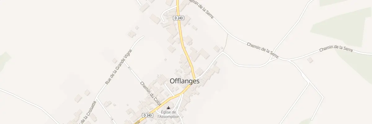 Plan du 9 Rue de la Bougarde à Offlanges
