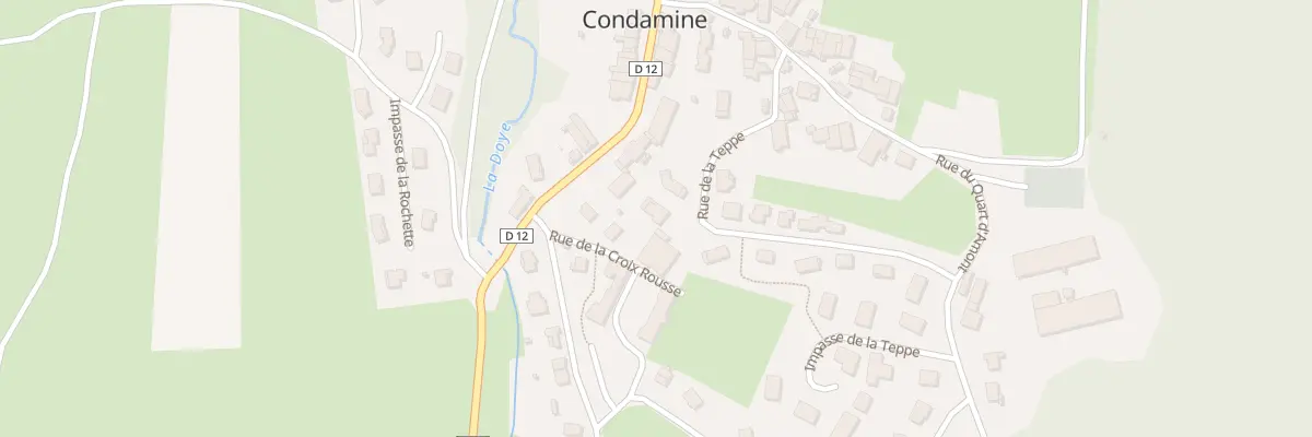 Plan du 11 Rue de la Teppe à Condamine