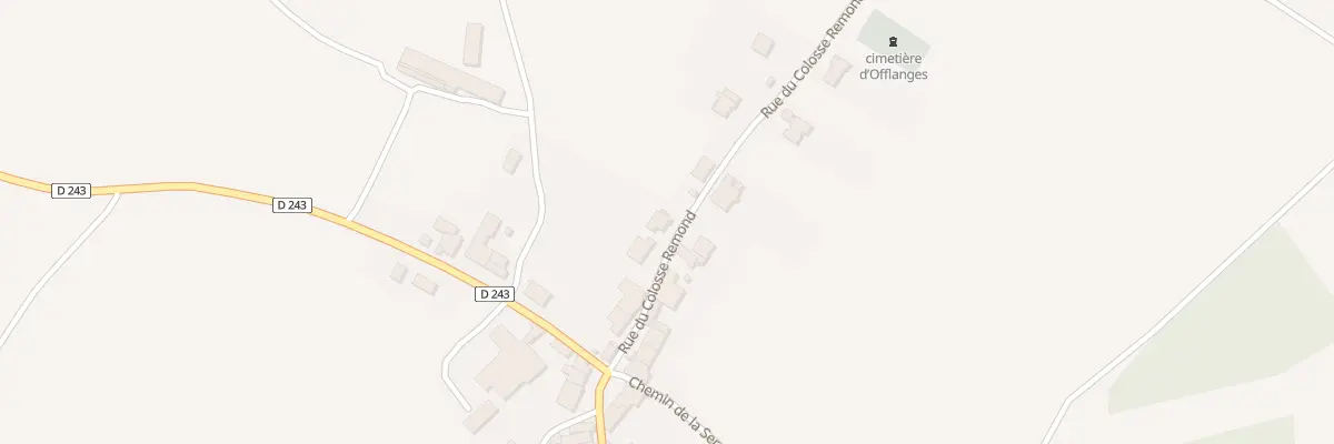 Plan du 7 Rue du Colosse Remond à Offlanges