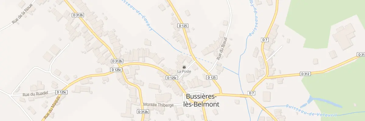 Plan du 6 Rue de la Poste à Champsevraine