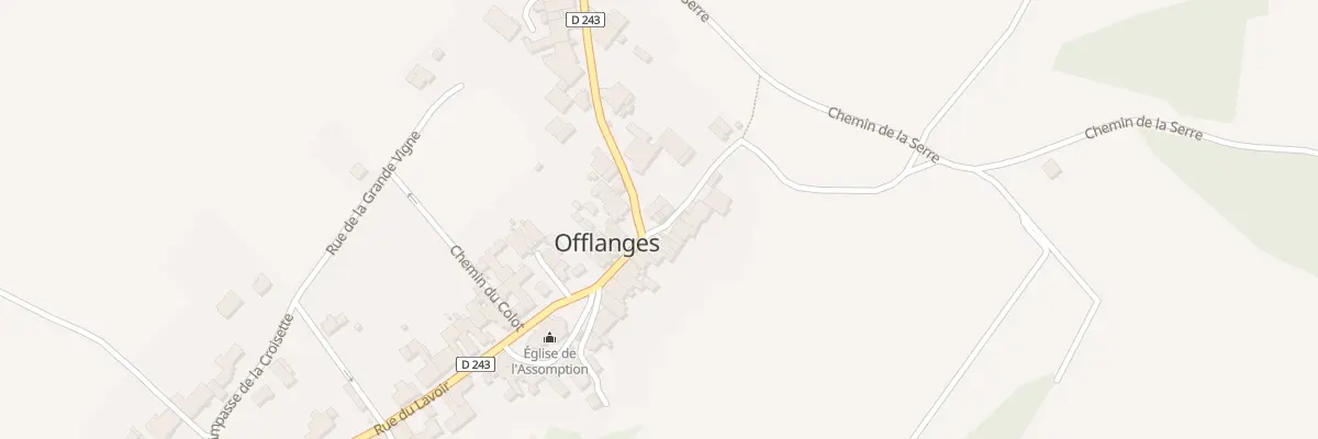 Plan du 1 Rue de la Chaux à Offlanges