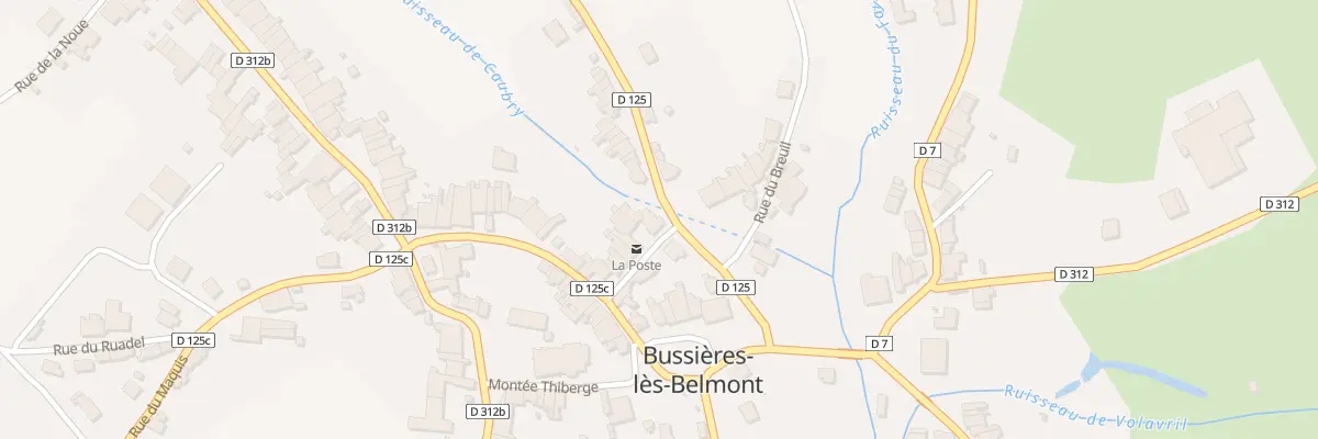 Plan du 2 Rue de la Poste à Champsevraine