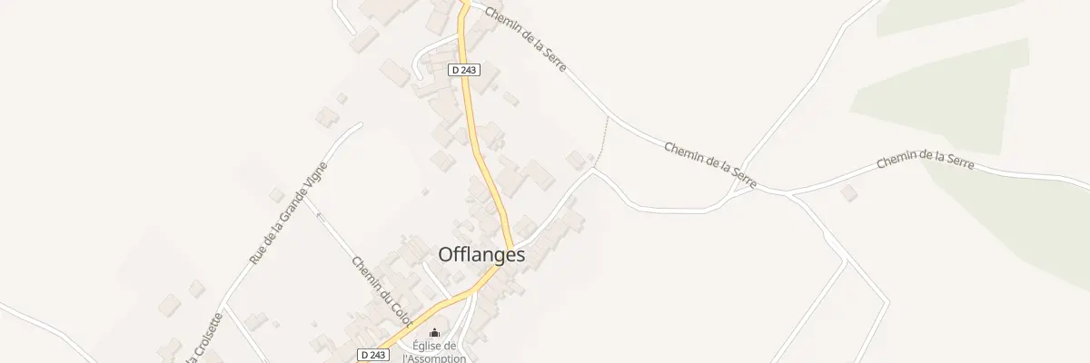 Plan du 6 Rue de la Bougarde à Offlanges