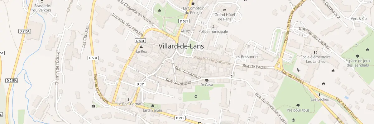 Plan du 2 Rue de la République à Villard-de-Lans