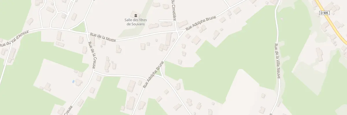 Plan du 24 Rue Adolphe Brune à Souvans
