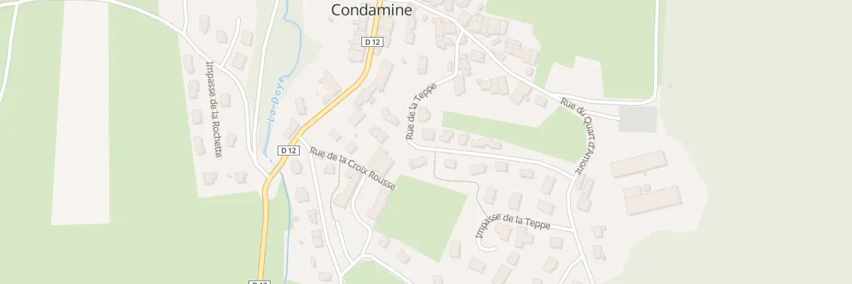 Plan du 12 Rue de la Teppe à Condamine