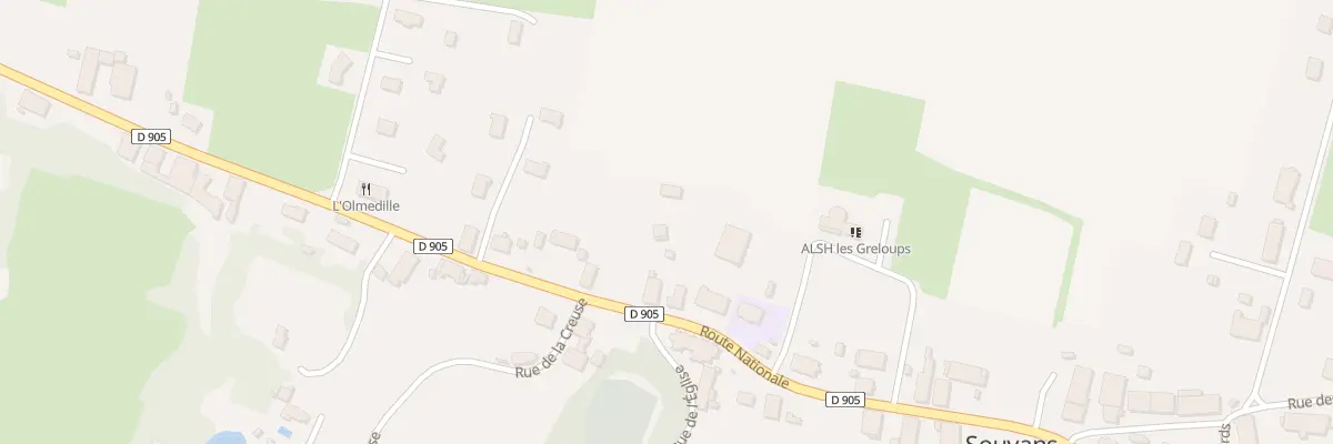Plan du 56 Rte Nationale à Souvans