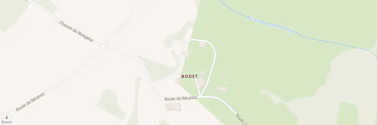 Plan du 1400 Rte de Recanoz à Mantry