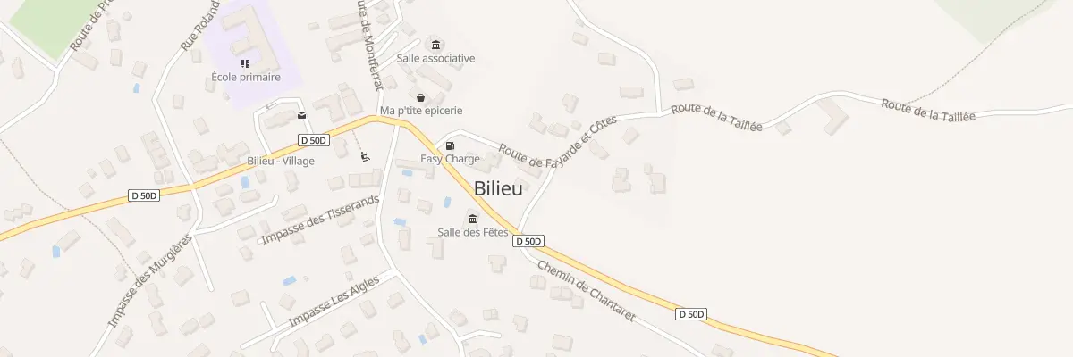 Plan du 63 Che de la Culette à Bilieu