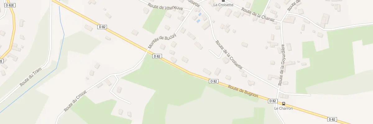 Plan du 401 Rte de Bugnon à Corbelin