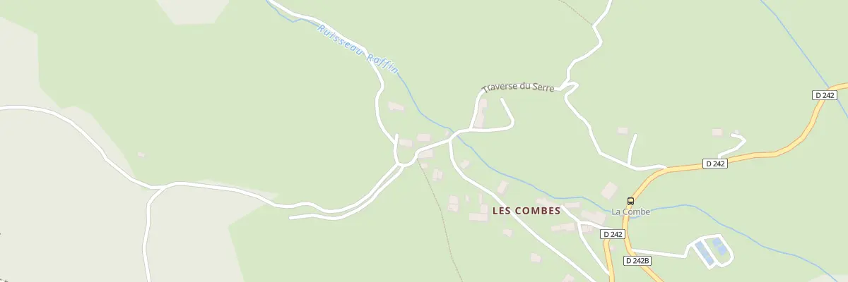 Plan du 296 Che de la Combe du Bas à Château-Bernard