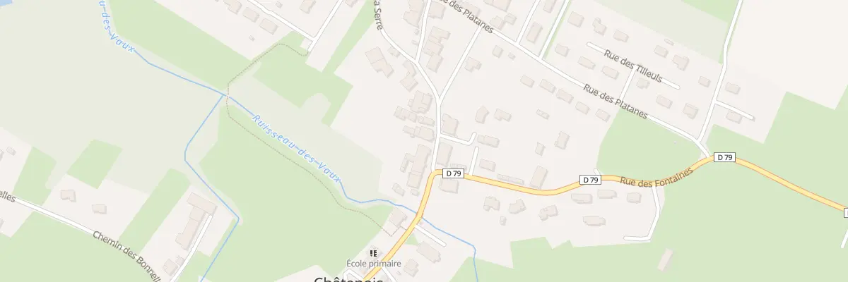 Plan du 3 Rue de la Serre à Châtenois