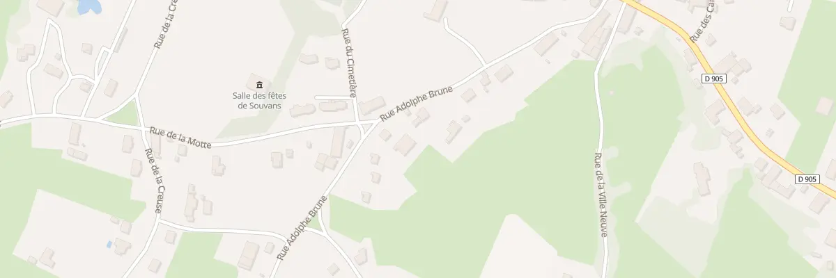 Plan du 14B Rue Adolphe Brune à Souvans