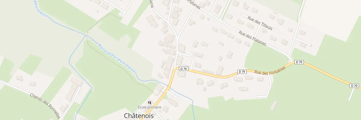 Plan du 6C Rue des Fontaines à Châtenois