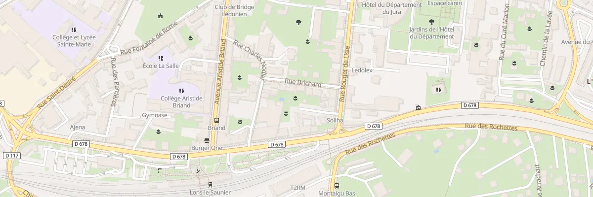 Plan du 8 Rue Brichard à Lons-le-Saunier