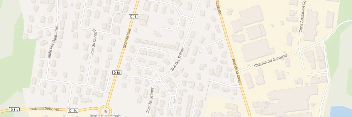 Plan du 250 Rue des Frênes à Izernore