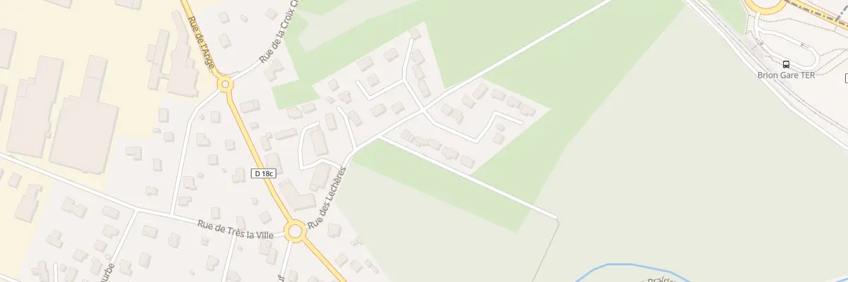 Plan du 14 Rue des Primevères à Brion