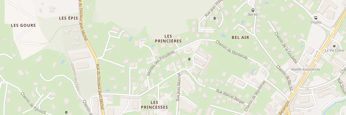 Plan du 8 Mte des Princières à Lons-le-Saunier