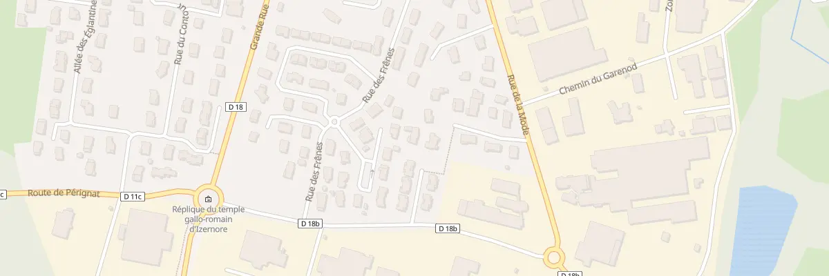 Plan du 7 Rue des Paquerettes à Izernore