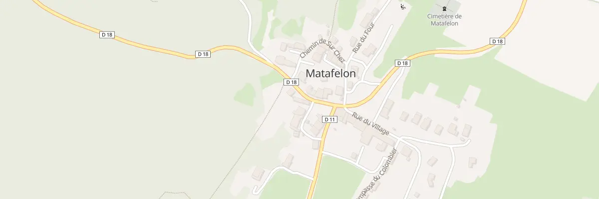 Plan du 18 Rue de Thoire à Matafelon-Granges