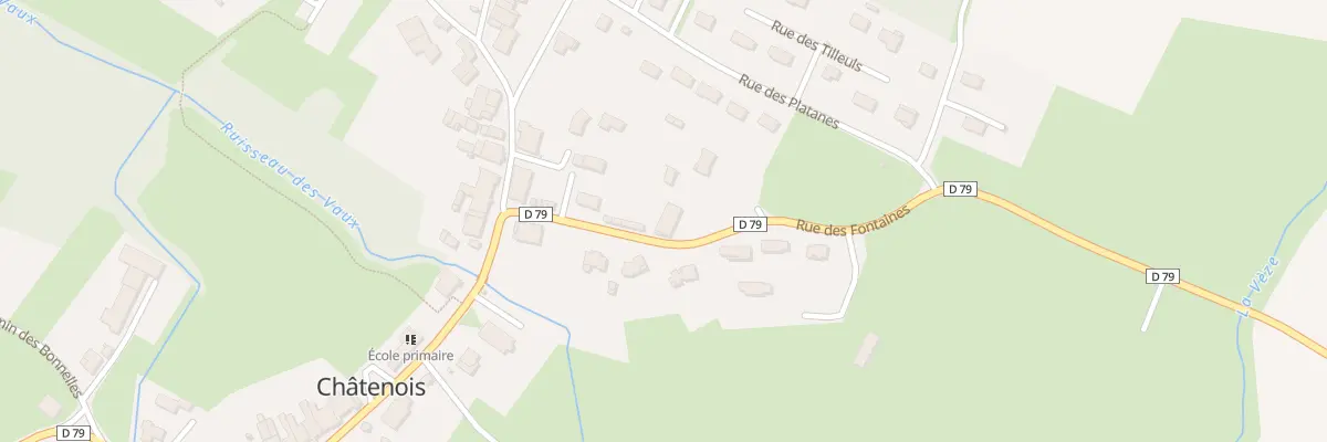 Plan du 2 Rue des Fontaines à Châtenois