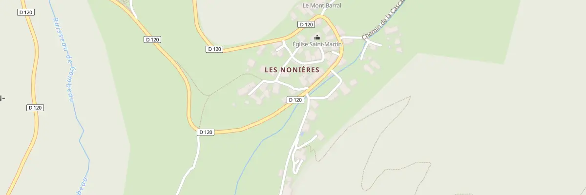 Plan du 3 Rte du Col de Menée à Châtillon-en-Diois