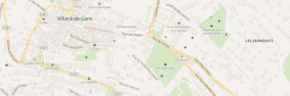 Plan du 124 Rue de l’Adret à Villard-de-Lans