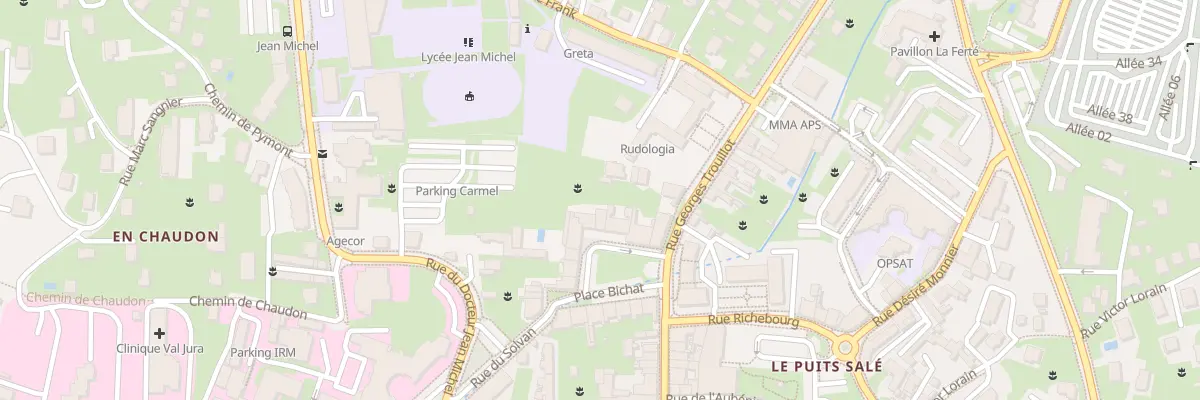 Plan du 10 Pl Bichat à Lons-le-Saunier