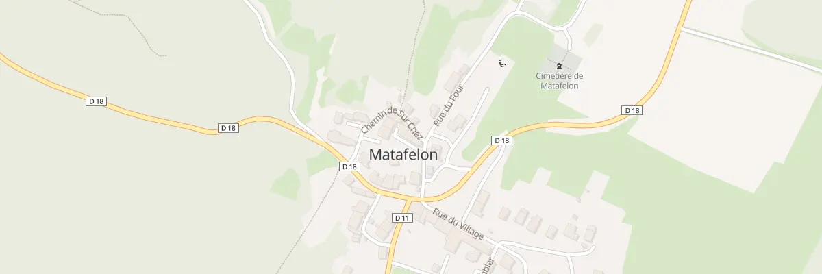 Plan du 16 Imp du Puits à Matafelon-Granges