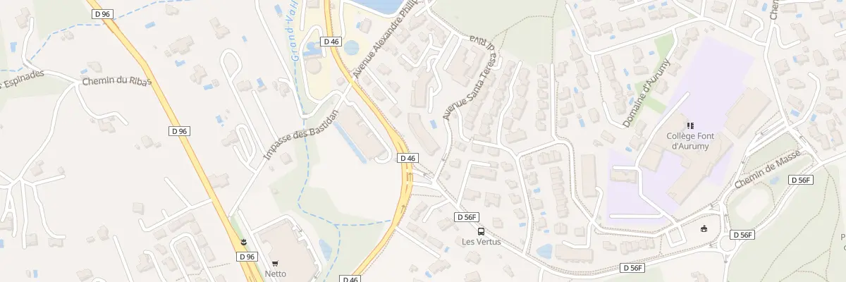 Plan du 9367 Av Santa Teresa Di Riva à Fuveau