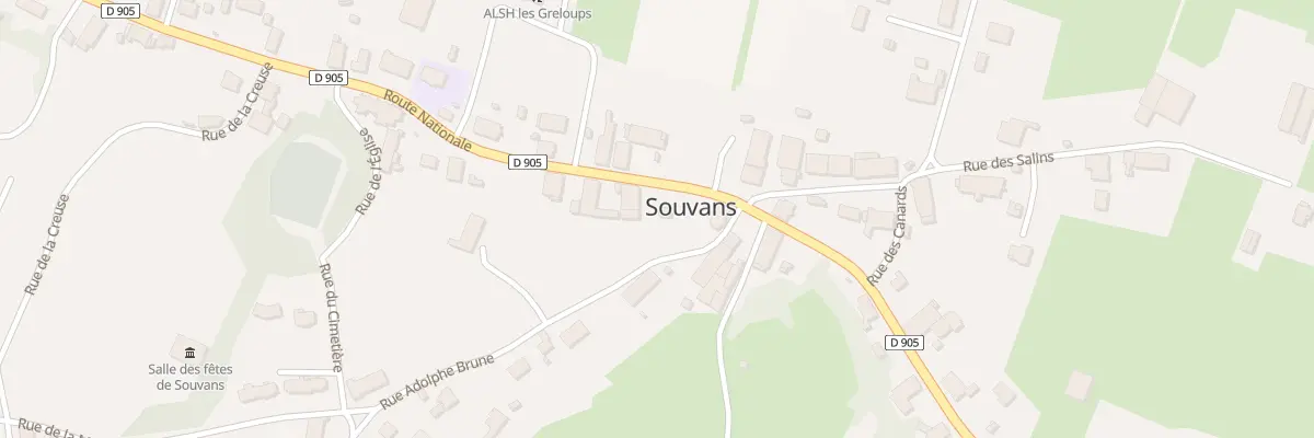 Plan du 53 Rte Nationale à Souvans