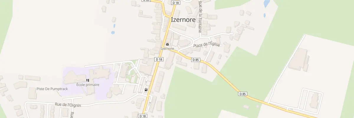 Plan du 2 Rue du Stade à Izernore