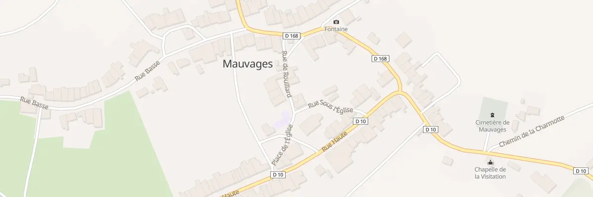 Plan du 2 Rue de Rouillard à Mauvages