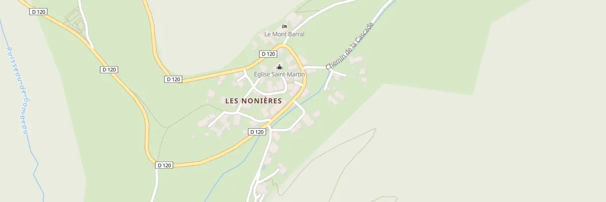 Plan du 12 Rte du Col de Menée à Châtillon-en-Diois