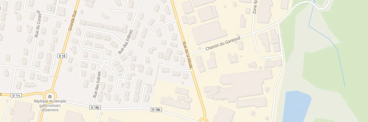 Plan du 652 Rue de la Mode à Izernore