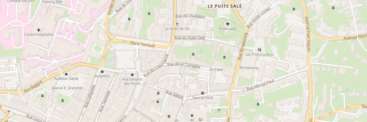 Plan du 30 Rue de la Comédie à Lons-le-Saunier