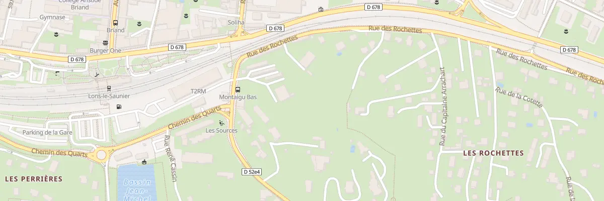 Plan du 1 Rte de Montaigu à Lons-le-Saunier