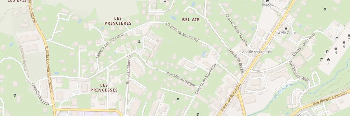 Plan du 237 Che de Montenay à Lons-le-Saunier