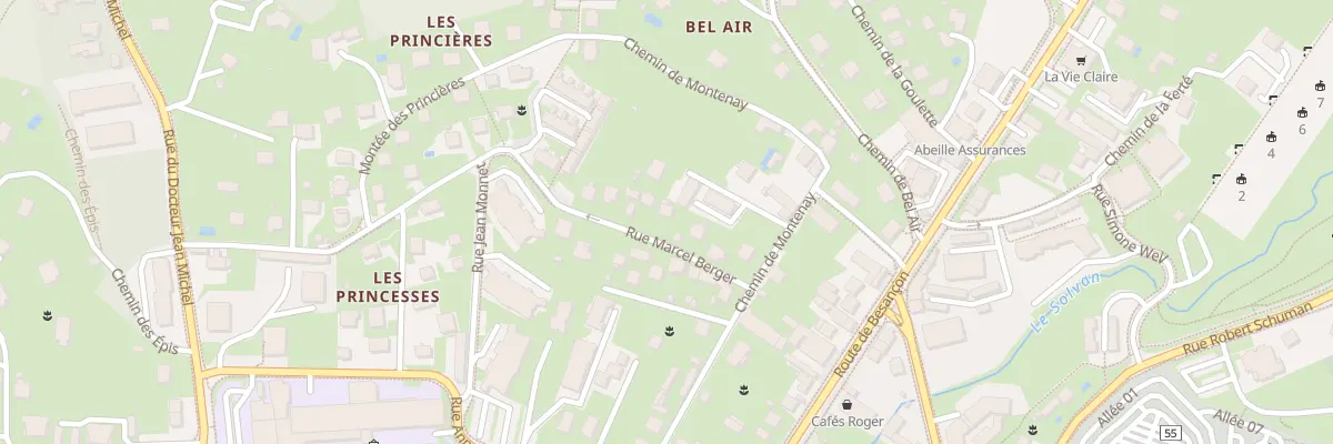 Plan du 405 Rue Marcel Berger à Lons-le-Saunier