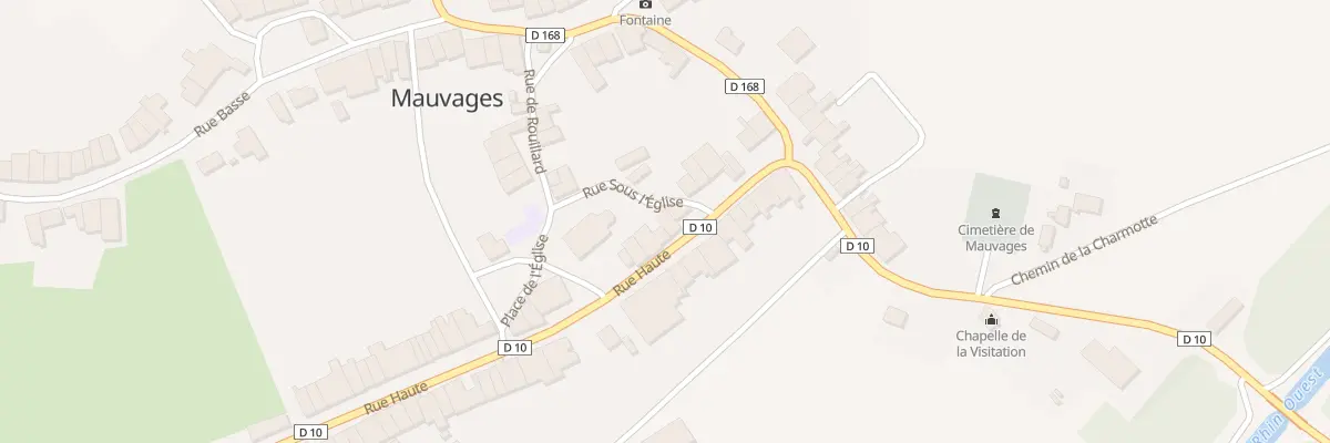Plan du 8 Rue Haute à Mauvages