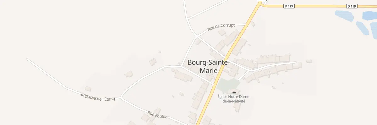 Plan du 4 Rue du Coin à Bourg-Sainte-Marie