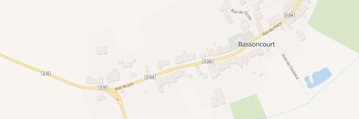 Plan du 22 Rue de Juin à Bassoncourt
