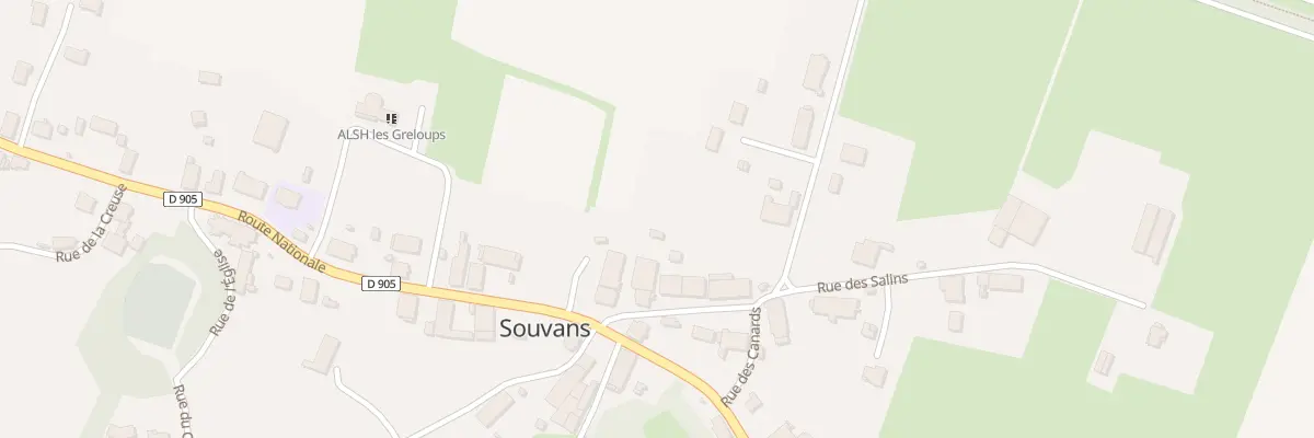 Plan du 2 Rue du Moulin à Souvans
