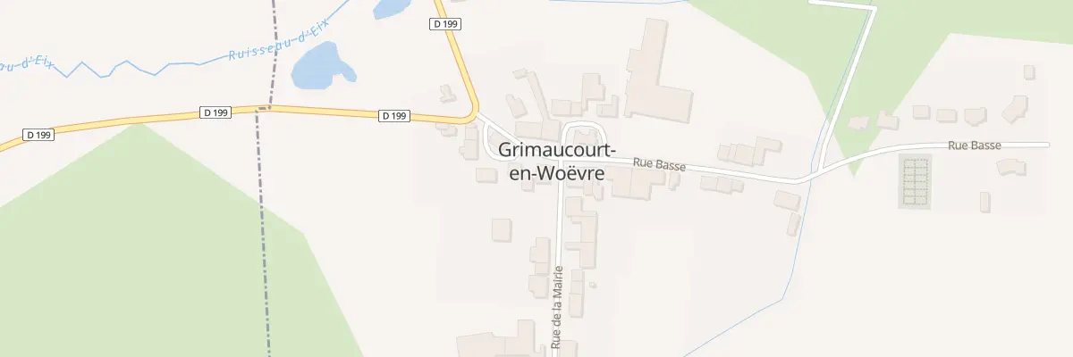 Plan du 2 Rue de la Mairie à Grimaucourt-en-Woëvre