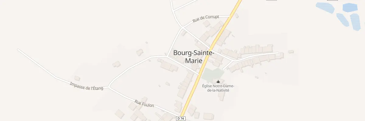 Plan du 2 Rue du Coin à Bourg-Sainte-Marie