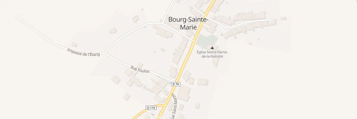 Plan du 42 Rue de la Grande Fontaine à Bourg-Sainte-Marie