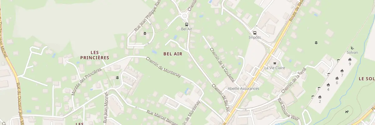 Plan du 185 Che de Bel Air à Lons-le-Saunier